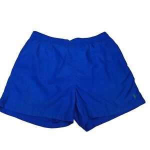 Polo Ralph Lauren Swim Trunks Shorts Elastic Waist Casual Blue L‎